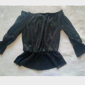Sheer/Glittery elegant black top
